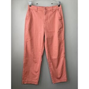 Old Navy OG Chinos Size Medium High Rise Ankle Pants Casual Stretch Amber Glow